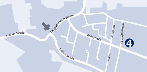 Anfahrtsplan zur Zahnarztpraxis Dr. Johannes Wilhelm in Dipperz